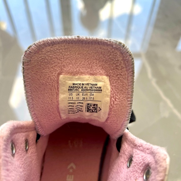 CONVERSE Chuck Taylor All Star High GS “ NotesFrom BFF” Panda Girls Sneaker - Picture 4 of 6